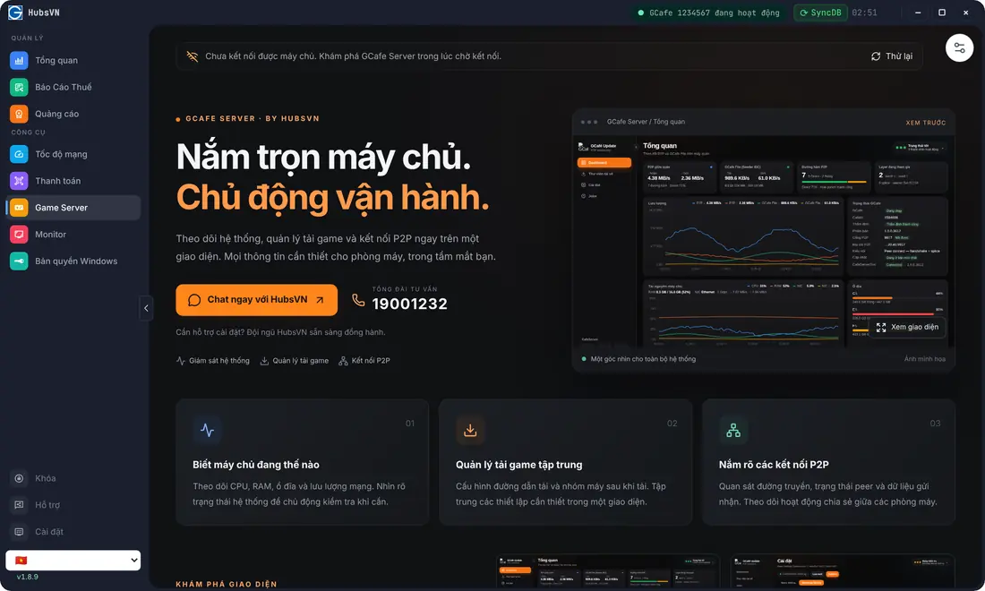 GCafe Portal: managing games on the server